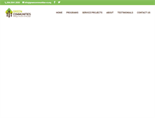 Tablet Screenshot of greencommunities-cr.org